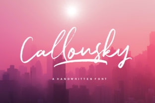 Callonsky: A Handwritten Font for Editorial Charm