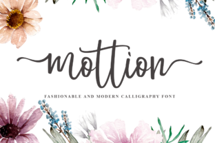 Discover Mottion: A Handwritten Font for Editorial Charm