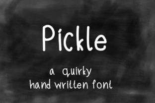 Discovering Pickle: A Handwritten Font for Unique Branding