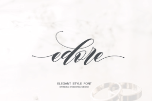 Edore: A Classy Script Font for Elegant Web Design