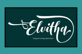 Elvitha: A Graceful Script Font for Editorial Elegance