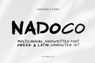 Enhance Your Web Design with Nadoco: A Charming Handwritten Font