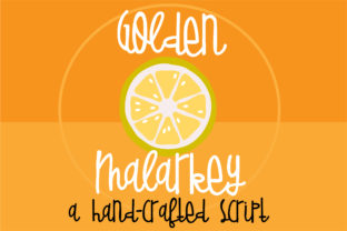 Golden Malarkey: A Playful Script Font for Editorial Design