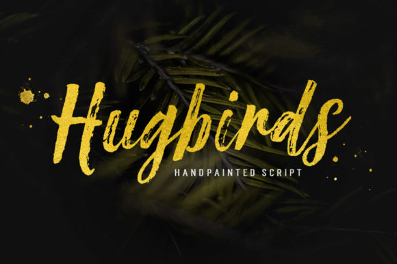 Hugbirds: A Handwritten Brush Font for Editorial Elegance