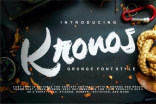 Introducing Kronos: A Bold Grunge-Inspired Typeface
