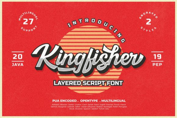 Kingfisher: A Vintage-Style Font for Polished Branding